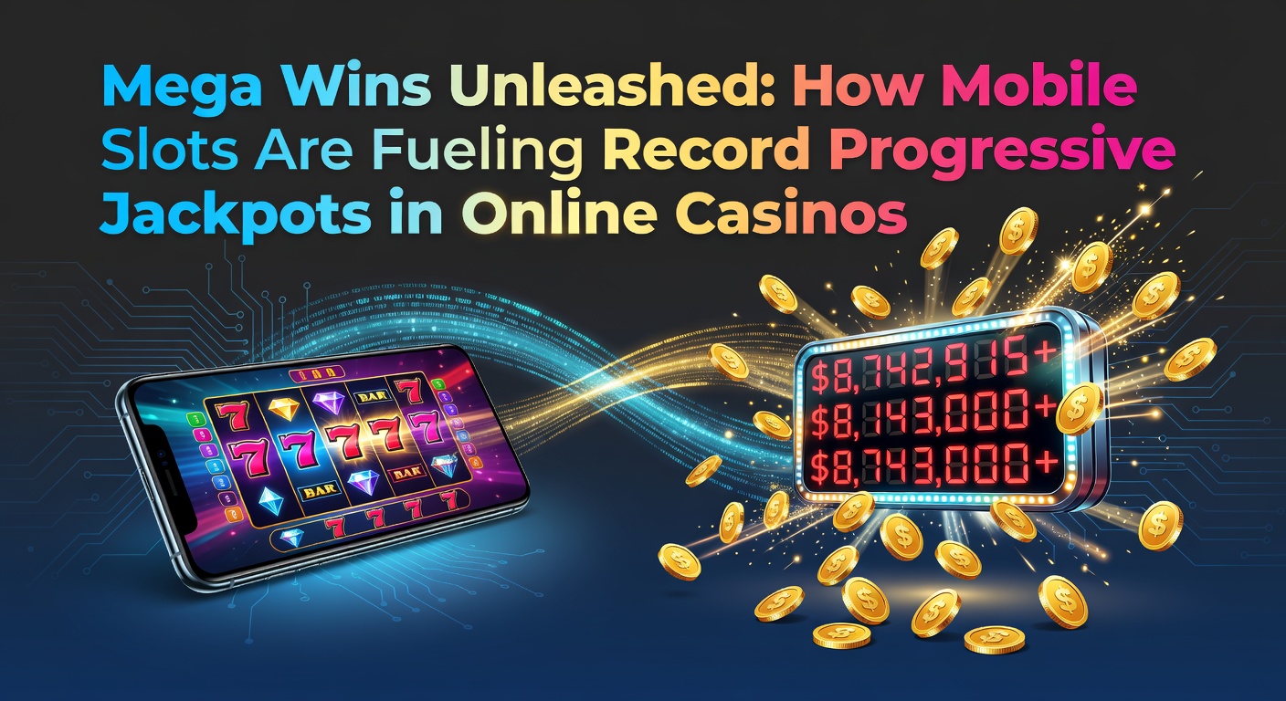 Vibrant mobile slot screen displaying a massive progressive jackpot counter ticking upward amid colorful reels and glowing win effects