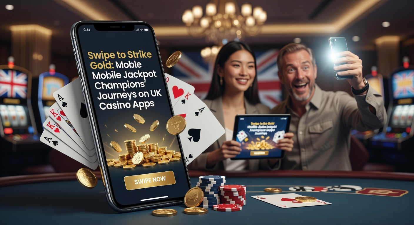 A mobile phone screen displaying a jackpot win notification on a UK casino app, with coins and lights bursting in celebration